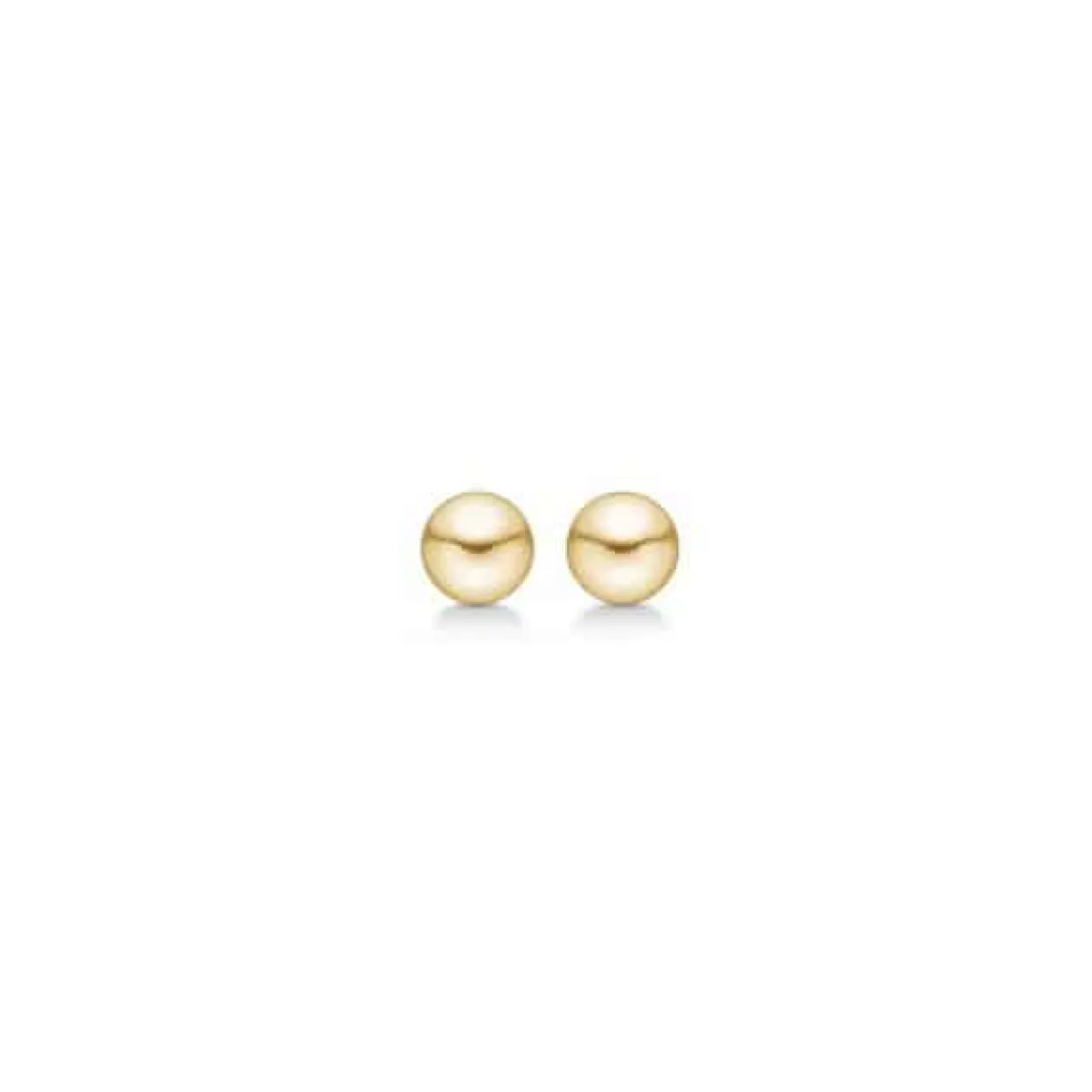 CHRISTOFFERSEN JEWELLERY SØLVFORGYLDT ØRERINGE KUGLE 3,5 M - 3010253-1
