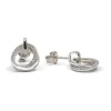 CHRISTOFFERSEN JEWELLERY SØLV ØRERINGE CIRKEL MED ZIRKONIA - 3070918