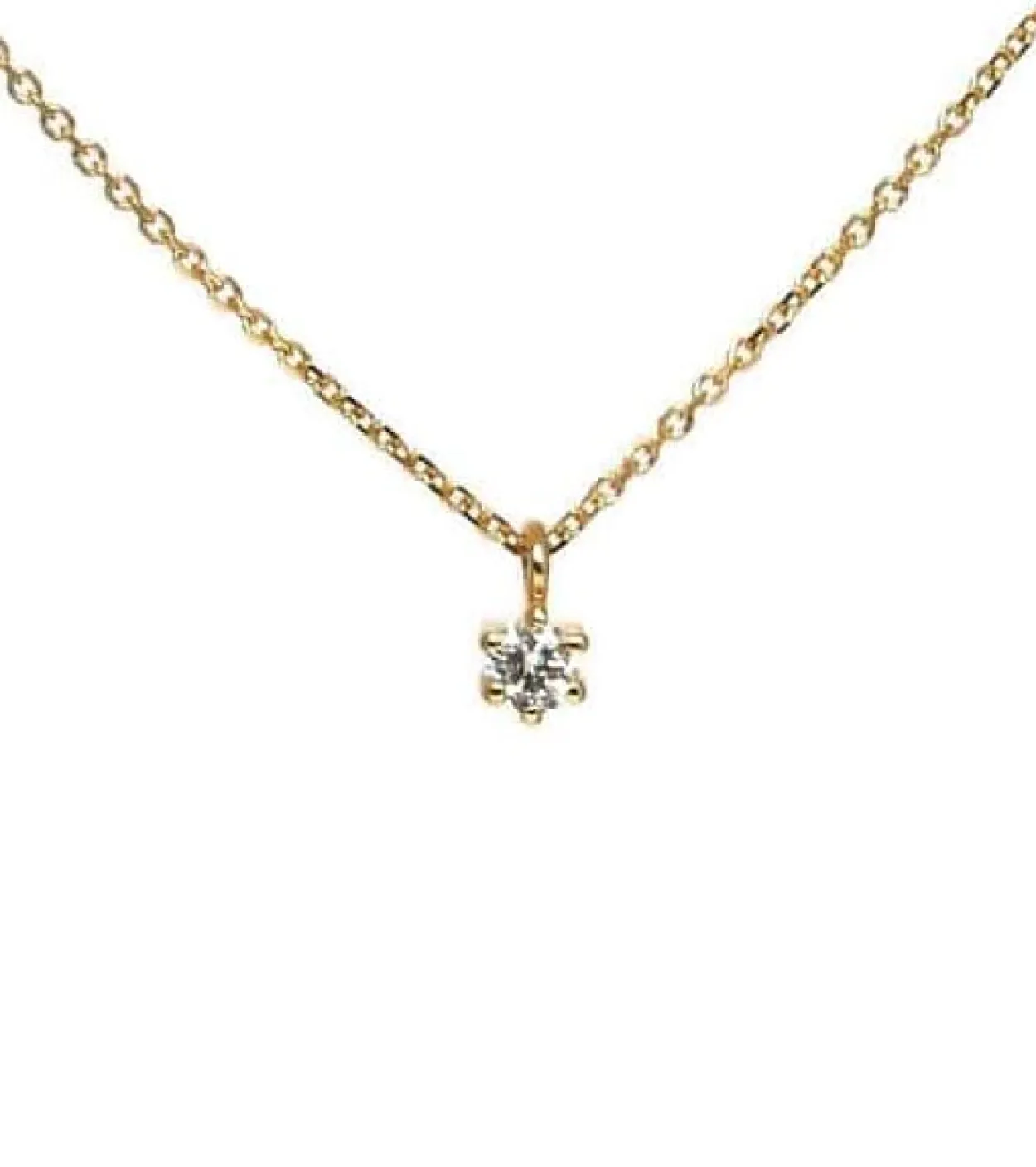 CHRISTOFFERSEN JEWELLERY SVÆVENDE DIAMANT 14 KARAT GULD MED 0,05 CARAT BRILLANT– 2000343