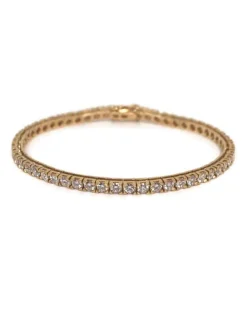 CHRISTOFFERSEN JEWELLERY TENNISARMBÅND 14 KARAT GULD MED 5,31 CARAT BRILLANTER - 9000016
