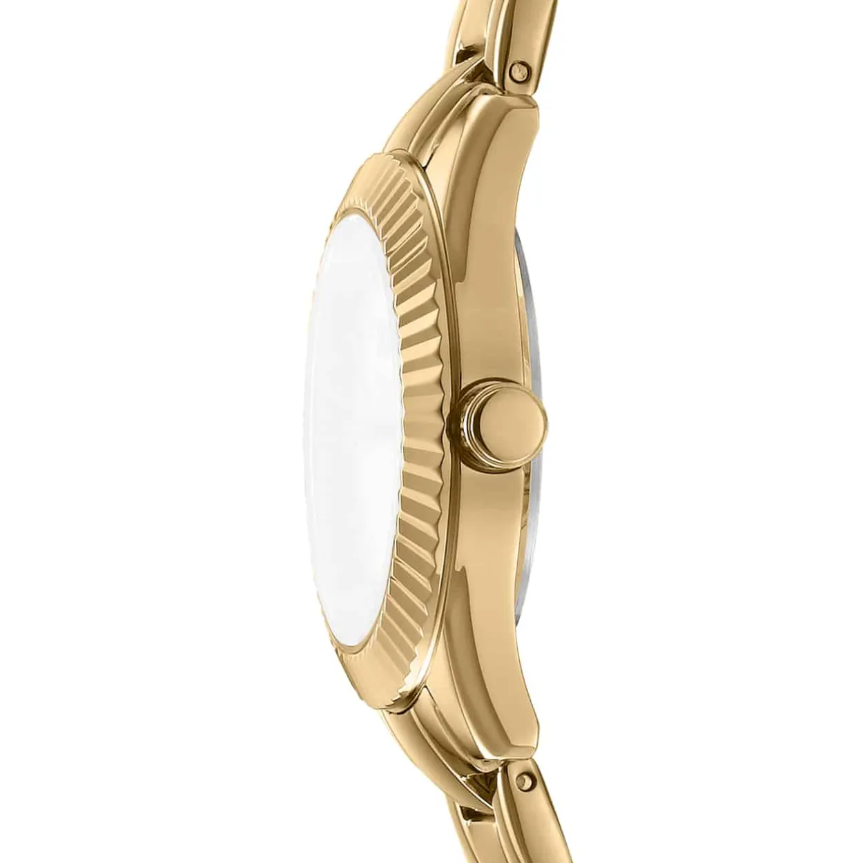 DKNY CHAMBERS GLITZ UR DAME GULD FARVET MED LÆNKE - DK1L017M0055