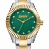 DKNY CHAMBERS GLITZ UR DAME STÅL OG GULD FARVET MED LÆNKE - DK1L017M0085