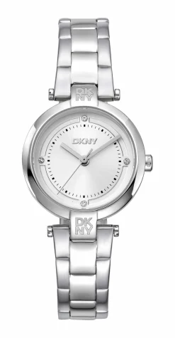DKNY ESSENTIAL MINI UR DAME STÅL MED LÆNKE - DK1L043M0045