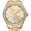 DKNY NOLITA MULTI GLITZ UR DAME GULD FARVET MED LÆNKE - DK1L027M0045