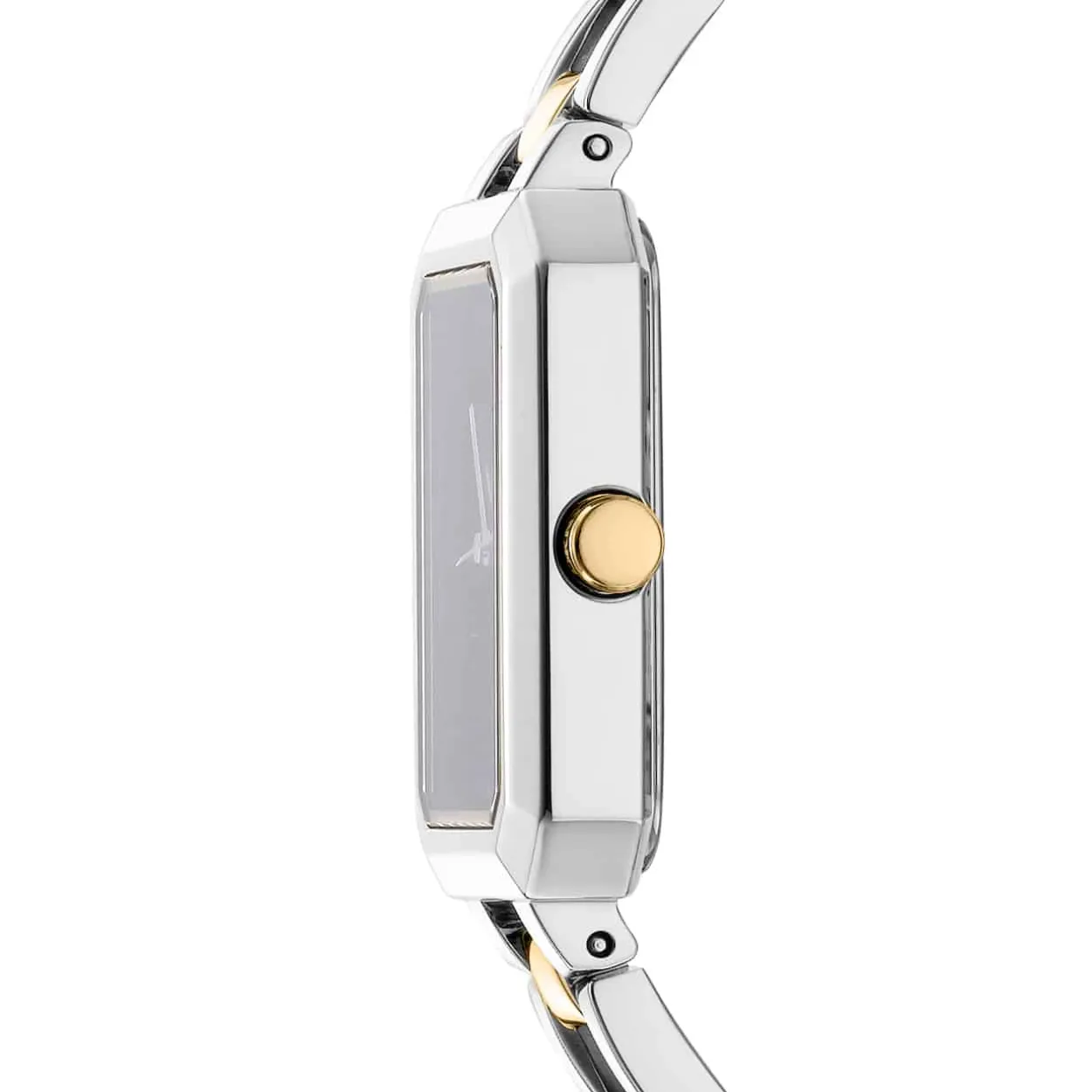 DKNY UPTOWN MIDI UR DAME STÅL OG GULD FARVET MED LÆNKE - DK1L009M0035