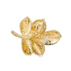 FLORA DANICA ROSE BROCHE I FORGYLDT SØLV - ROS-BRO-G