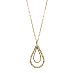 HEIRING BRAIDED VEDHÆNG SØLV FORGYLDT - 52-5-02FG