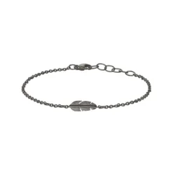 HEIRING FJER ARMBÅND MINI I OXYDERET SØLV - 51-6-02OX