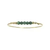 HEIRING MULTI FORGYLDT BANGLE ARMBÅND GRØN AGAT - 53-4-02FG