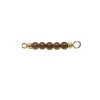 HEIRING SMOKEY QUARTZ TOP TIL MULTI ARMBÅND I FORGYLDT SØLV - 53-4-20FG
