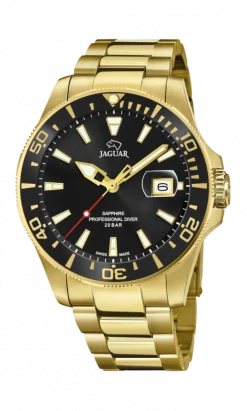 JAGUAR HERRE UR EXECUTIVE DIVER GULD DOUBLÈ - J877/3