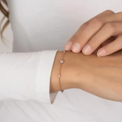 JOANLI NOR JOJONOR ROSA FORGYLDT MED ZIRKONIA - 845 112-4