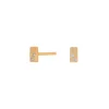 JOANLI NOR ØRERINGE STIK SØLV FORGYLDT GWENNOR 4 MM - 345 259-3