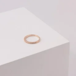 JOANLI NOR SØLV ROSA FORGYLDT RING ADINA MED ZIRKONIA - 104504079