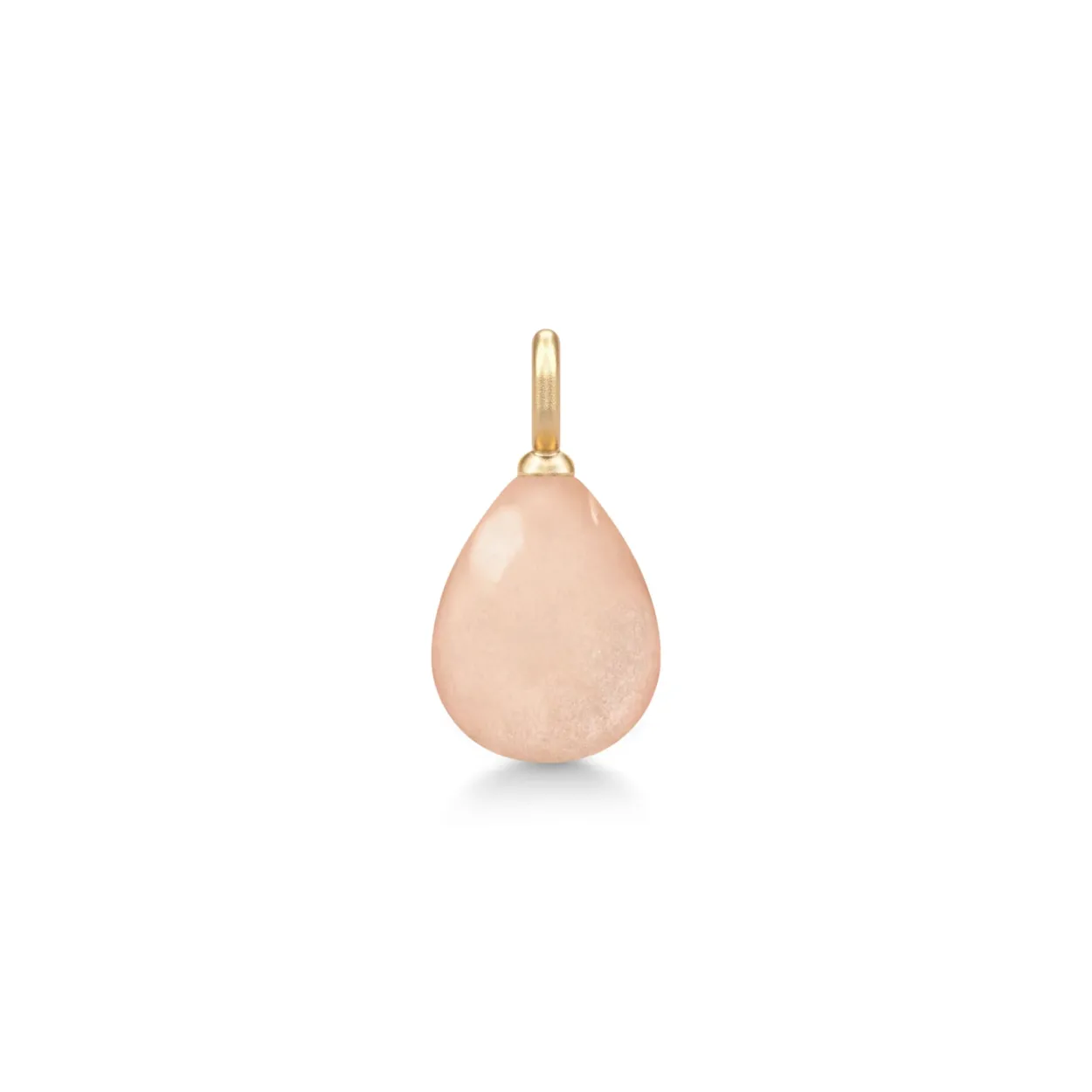 JULIE SANDLAU ELINA VEDHÆNG I 14 KARAT GULD MED ROSY MOONSTONE - YG14-PD420RSMN