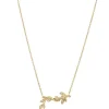 JUNGLE IVY SPARKLE HALSKÆDE SØLVFORGYLDT- 3-3102A-GP