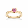 KLEOPATRA RING I 14 KARAT GULD MED PINK SAFIR - 7135,40P