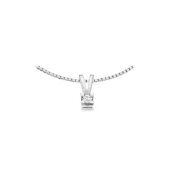 KLEOPATRA VEDHÆNG I 14 KARAT HVIDGULD MED BRILLANT 0,05 CARAT - 2136,05