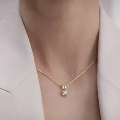KLEOPATRA VEDHÆNG 14 KARAT GULD MED BRILLANT 0,25 CARAT - 2135,25