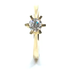 14 KT. GULD CARLA RING MED BRILLANT 0,50 CT. W/SI