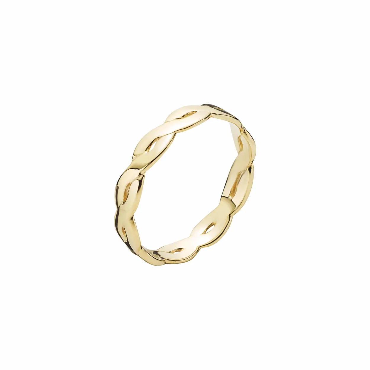 LUND COPENHAGEN 8 KARAT GULD RING FLETTET - 3071247