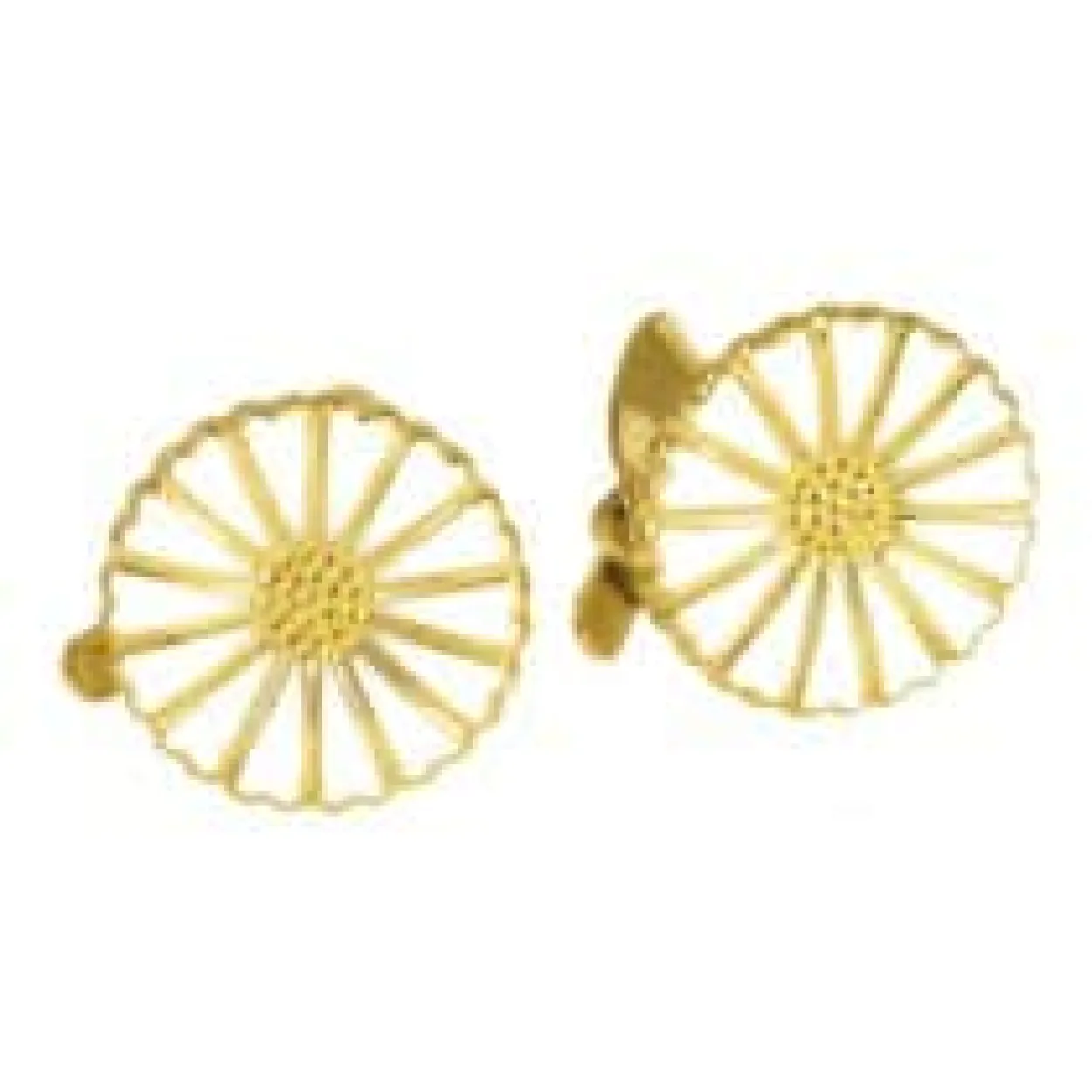 LUND COPENHAGEN MARGUERIT ØRECLIPS 11 MM MED HVID EMALJE - 909011-0-M