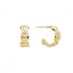 LUND COPENHAGEN MARGURIT SØLVFORGYLDT ØRERINGE CREOL - 9095061-4-M