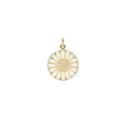 LUND COPENHAGEN MARGURIT VEDHÆNG 18 MM SØLV FORGYLDT - 908018-M