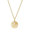 LUND COPENHAGEN SØLV FORGYLDT HALSKÆDE MØNT - 9025050-M