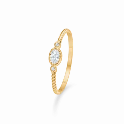MADS Z ANTONIA RING 8 KARAT GULD MED STEN - 3347054