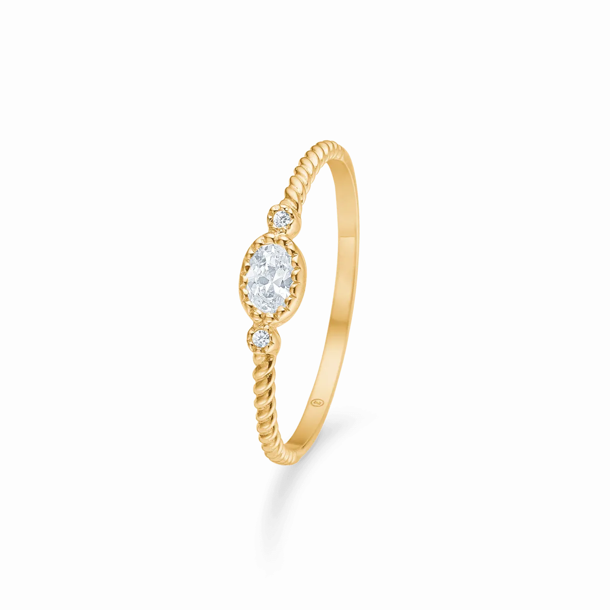 MADS Z ANTONIA RING 8 KARAT GULD MED STEN - 3347054
