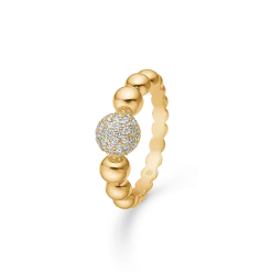 MADS Z BIG DIAMOND BALL RING 14KT -1541078