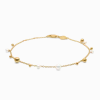 MADS Z BUBBLES N' PEARLS ARMBÅND 14 KARAT GULD MED PERLER - 1553166