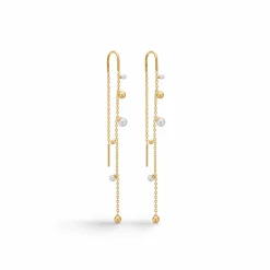 MADS Z BUBBLES N' PEARLS ØRERINGE 14 KARAT GULD MED PERLER - 1503166
