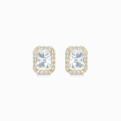 MADS Z CELESTIAL BY MEDINA 8 KARAT GULD ØRERINGE MED TOPAS - 3316900
