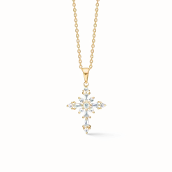 MADS Z CELESTIAL BY MEDINA VEDHÆNG I 8 KARAT GULD MED HVIDE TOPASER - 3326902