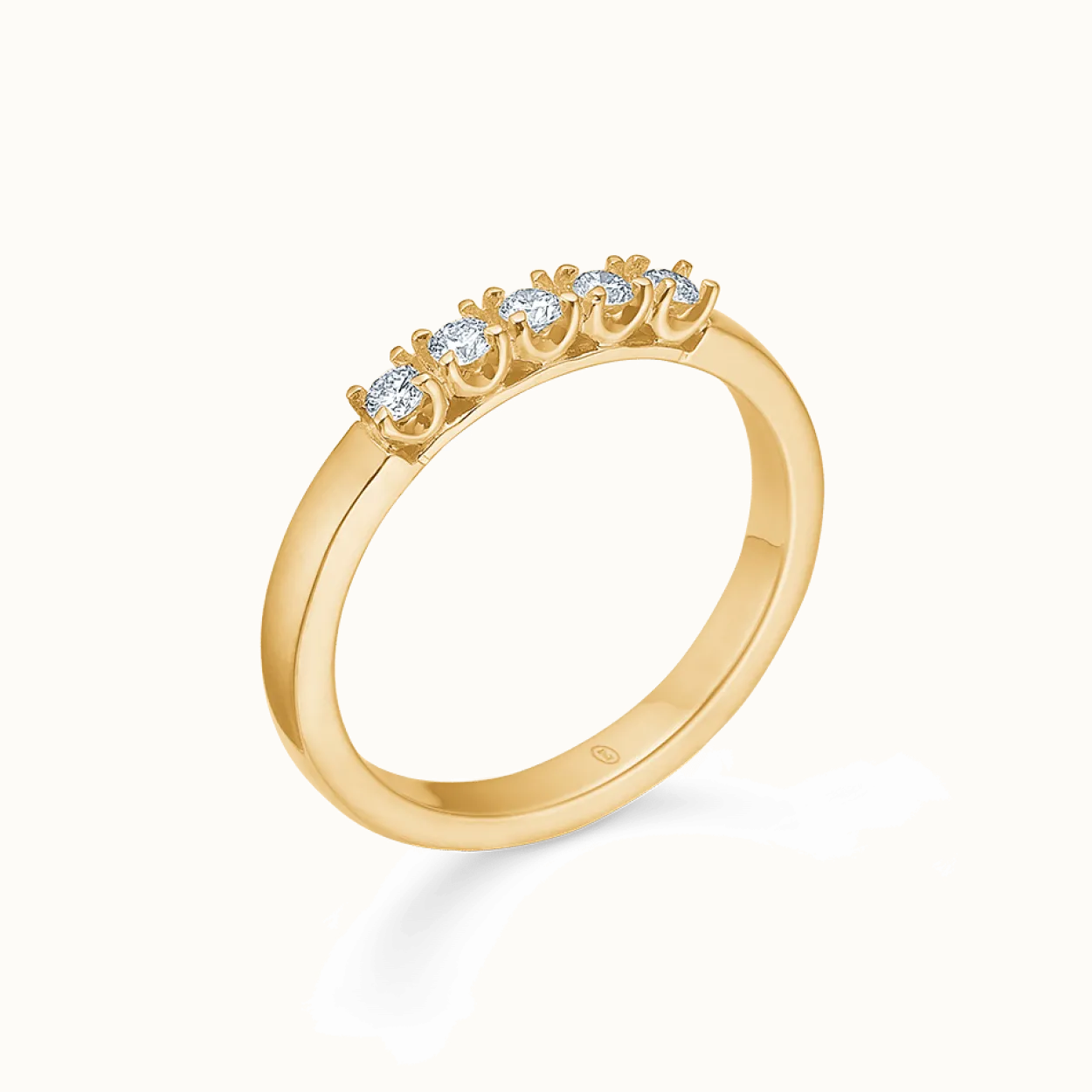 MADS Z CROWN ALLIANCE RING I 14 KARAT GULD MED BRILLANTER - 1541845