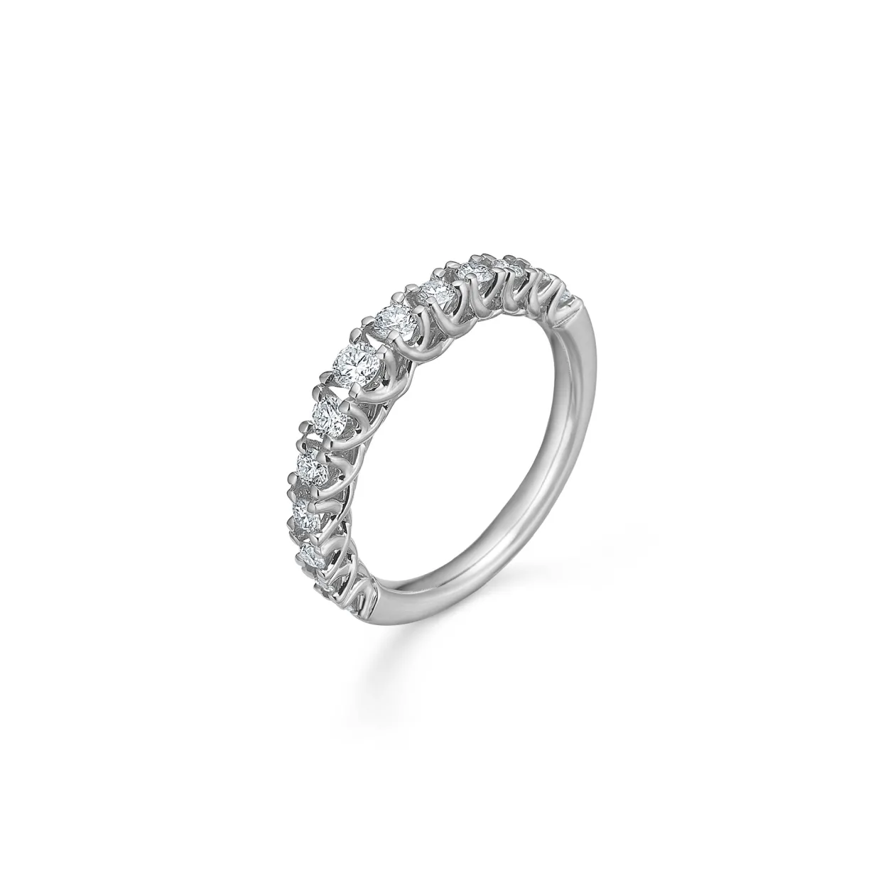 MADS Z CROWN PRINCESS RING 14 KARAT HVIDGULD MED DIAMANTER 0,50CT. - 1641950