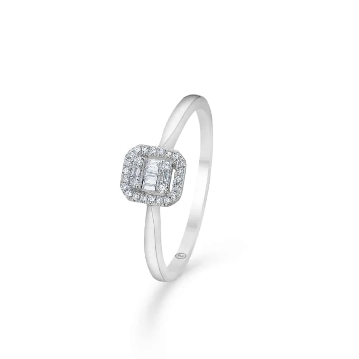 MADS Z ELIZABETH RING 14 KARAT HVIDGULD MED BRILLANTER PÅ I ALT 0,09 CARAT - 1641030