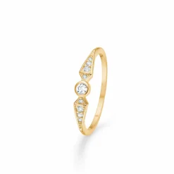 MADS Z FINA 8 KARAT GULD RING MED STENE- 3347014