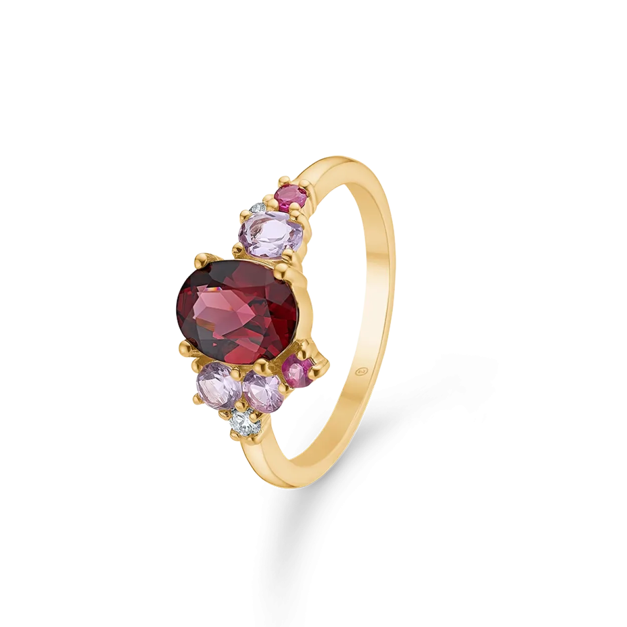 MADS Z FOUR SEASON AUTUMN 14 KARAT GULD RING MED ÆDELSTEN OG DIAMANT - 1546032