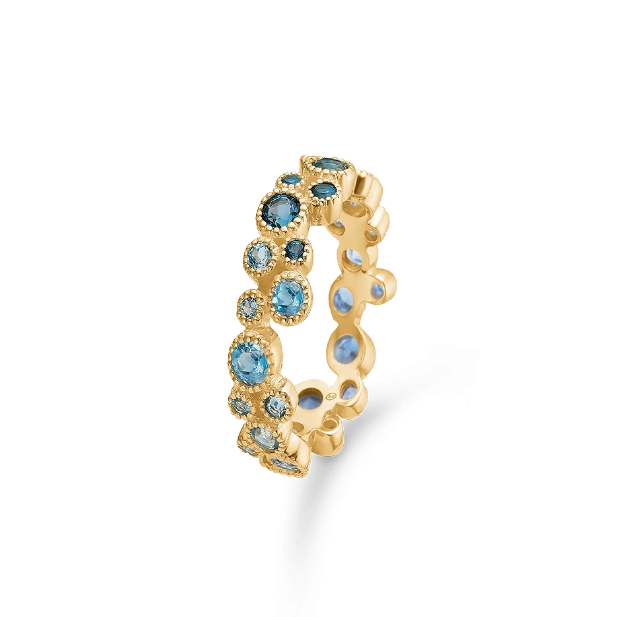 MADS Z LUXURY 14 KARAT GULD RING MED ÆDELSTEN - 1544064