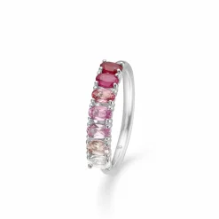 MADS Z POETRY RUBY RING SØLV MED ÆGTE STEN - 2144052