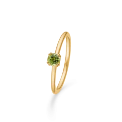 MADS Z POETRY SOLITAIRE PERIDOT GULD 14 KARAT GULD RING - 1546053