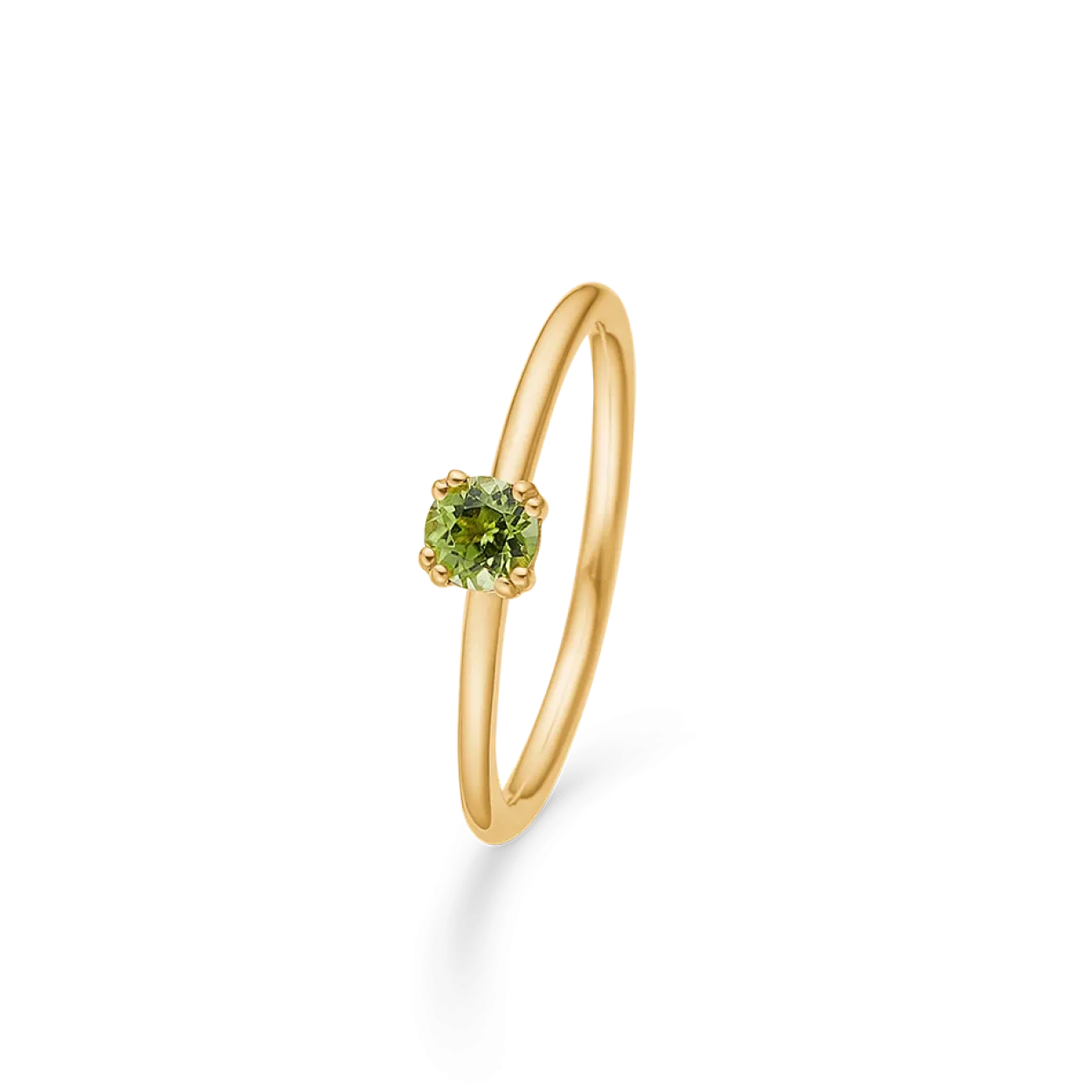 MADS Z POETRY SOLITAIRE PERIDOT GULD 14 KARAT GULD RING - 1546053