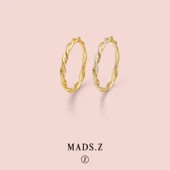 MADS Z POETRY TWIST RING 14 KARAT GULD RING SNOET - 1540025