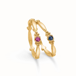 MADS Z POETRY XO RING 14 KARAT GULD MED SAFIR - 1544081