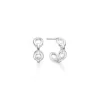 MADS Z POSH ØRERINGE SØLV LED 12 MM - 2110064