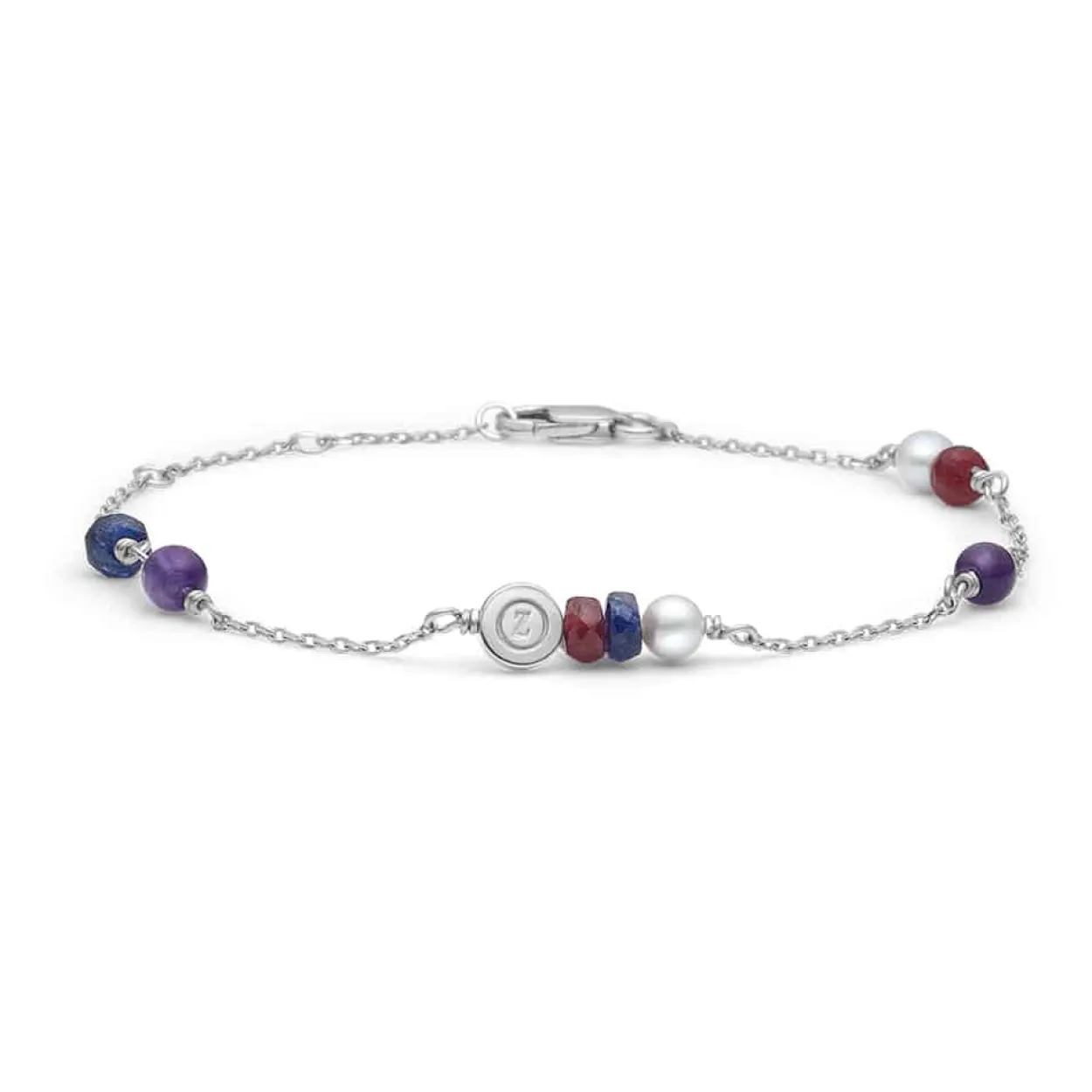 MADS Z SCATTERED TEARS ARMBÅND SØLV MED ÆGTE STEN - 2156088