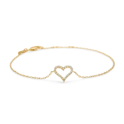 MADS Z TENDER HEART 14 KARAT GULD ARMBÅND MED DIAMANTER 0,12 W/SI - 1551312